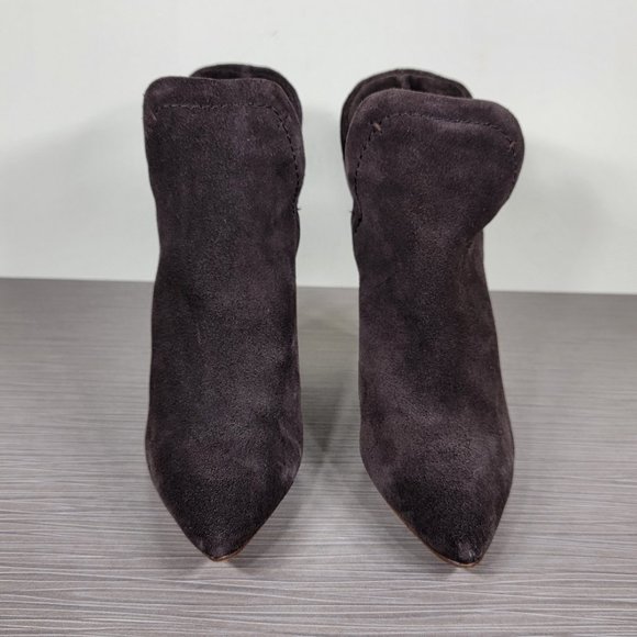 Splendid Cheryl Split Shaft Bootie, Brown Suede, Womens Size 9 & 9.5 - Picture 2 of 9